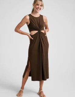 Around The World Front Twist Dress