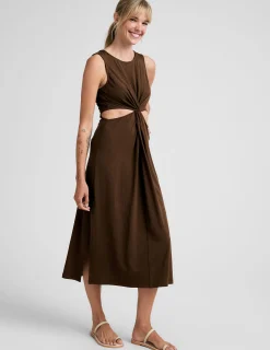 Around The World Front Twist Dress