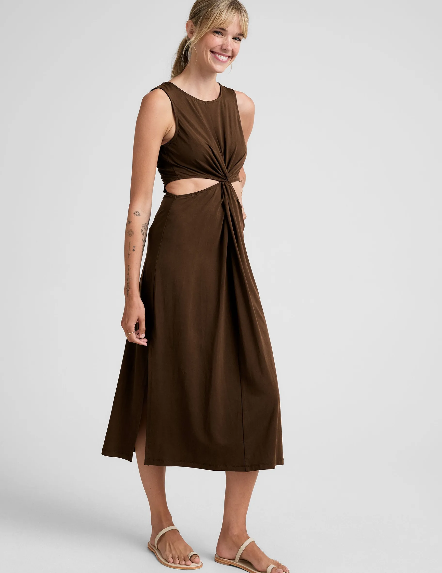 Around The World Front Twist Dress
