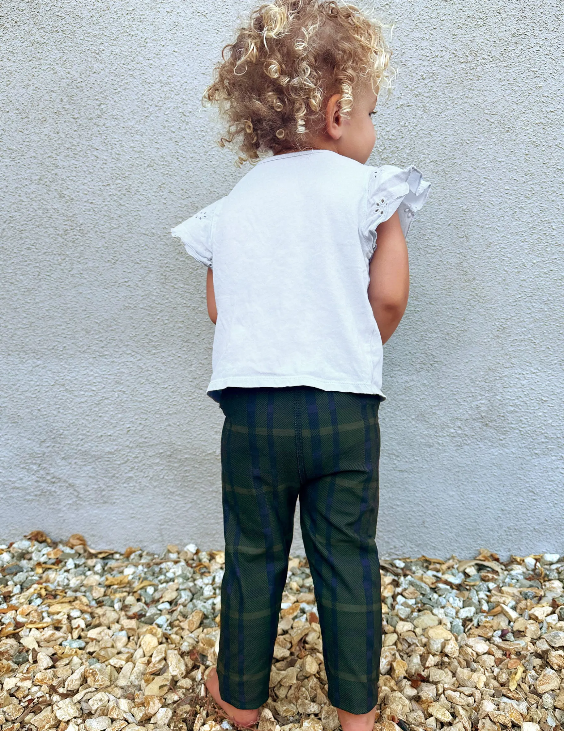 Dark Olive Preppy Plaid SoftMark Toddler Legging