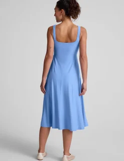 Featherweight At The Ready Square Neck Dress