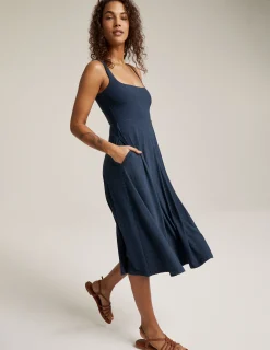 Featherweight At The Ready Square Neck Dress