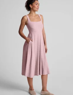 Featherweight At The Ready Square Neck Dress
