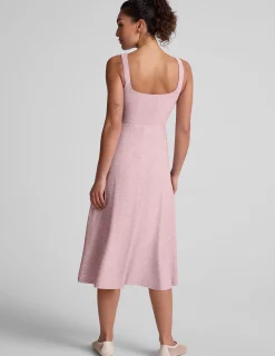 Featherweight At The Ready Square Neck Dress