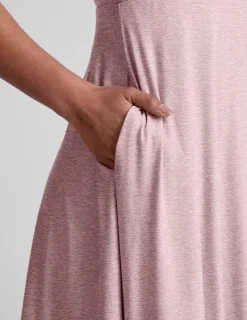 Featherweight At The Ready Square Neck Dress