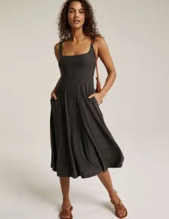 Featherweight At The Ready Square Neck Dress