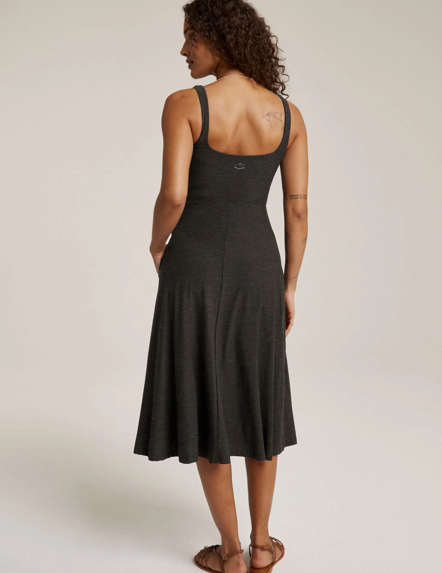 Featherweight At The Ready Square Neck Dress