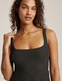Featherweight At The Ready Square Neck Dress