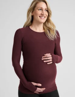 Featherweight Count On Me Maternity Crew Pullover