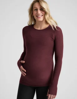 Featherweight Count On Me Maternity Crew Pullover