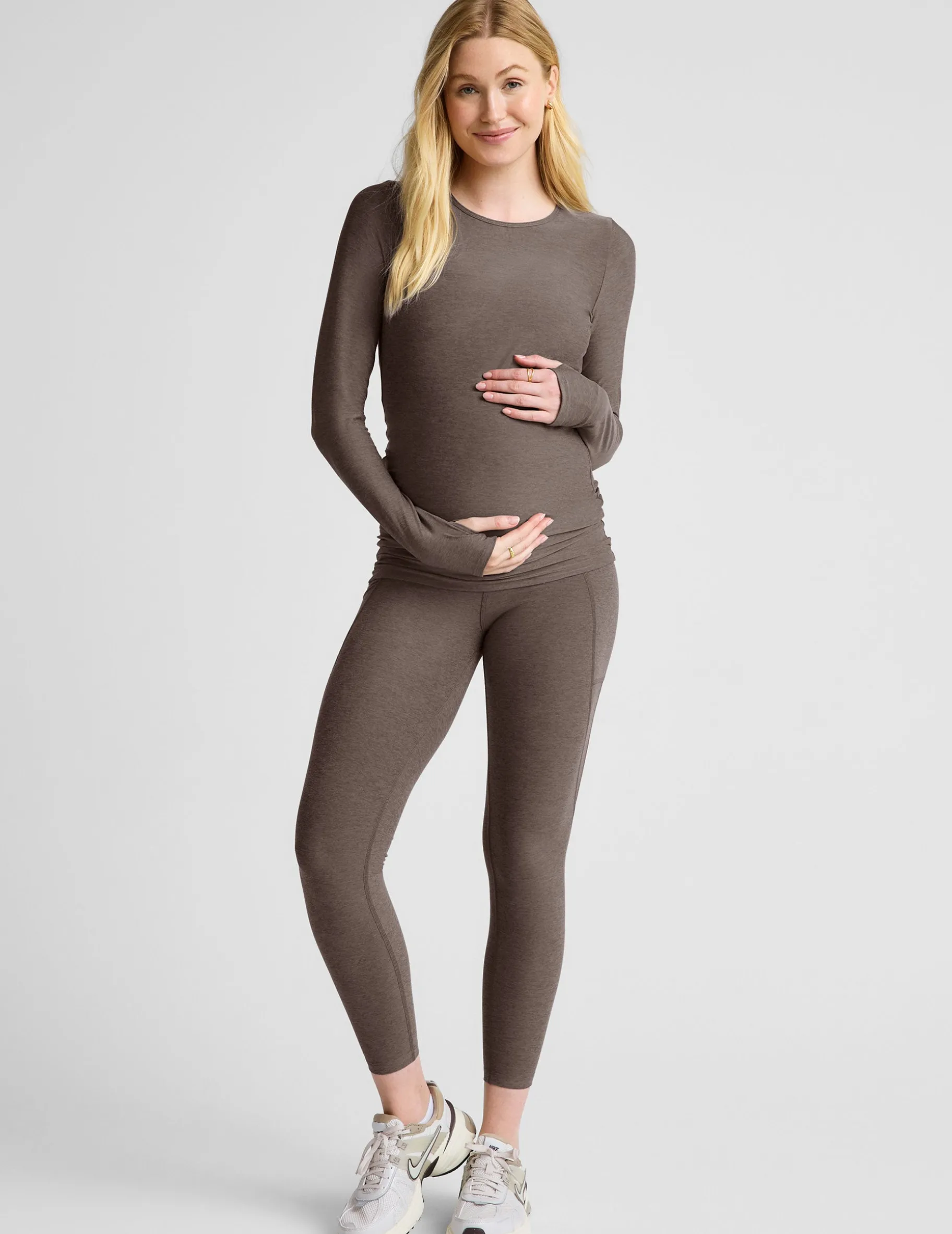 Featherweight Count On Me Maternity Crew Pullover