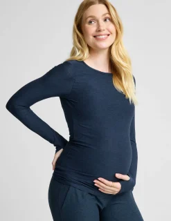 Featherweight Count On Me Maternity Crew Pullover