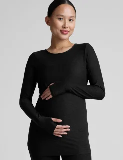 Featherweight Count On Me Maternity Crew Pullover