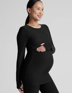 Featherweight Count On Me Maternity Crew Pullover