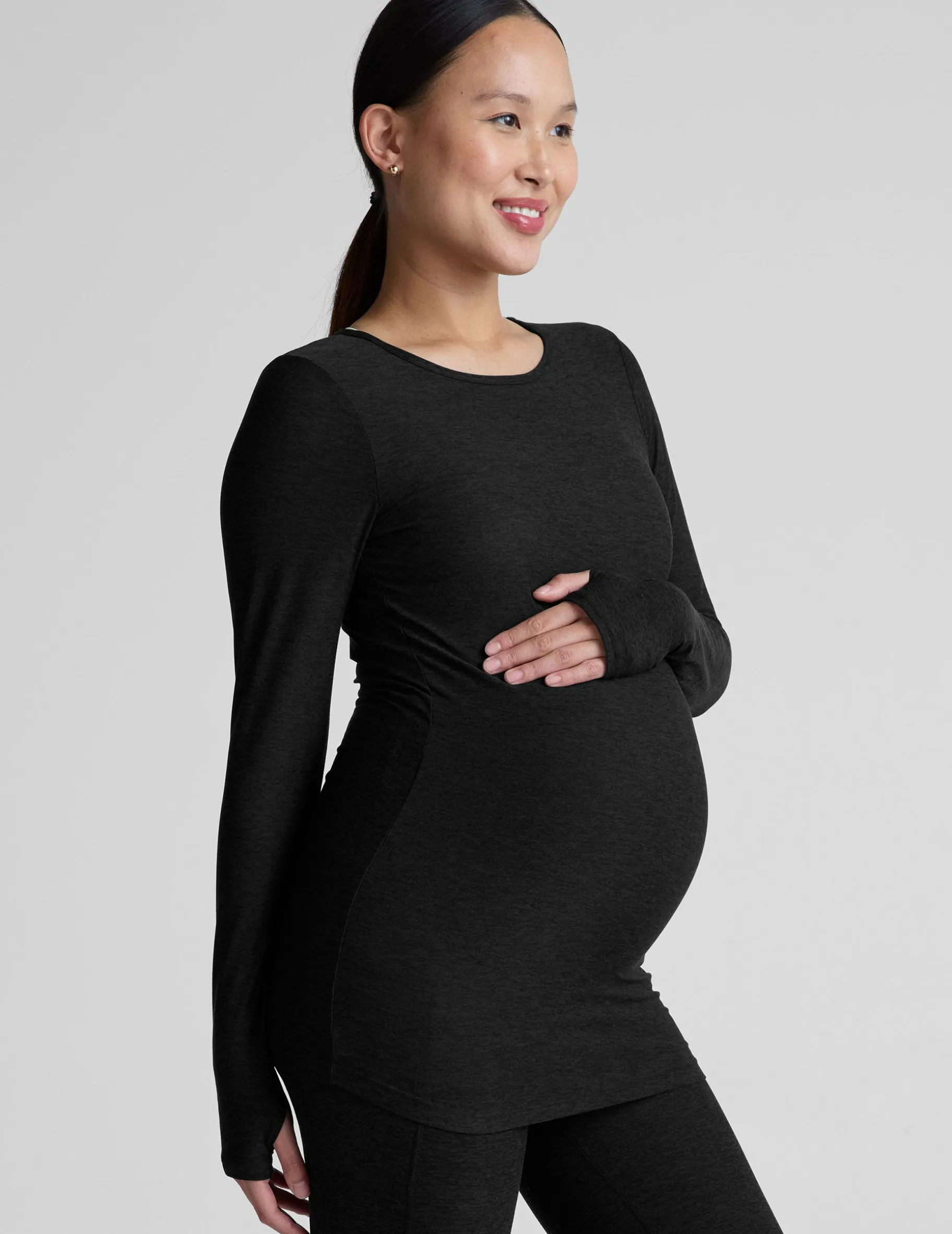Featherweight Count On Me Maternity Crew Pullover