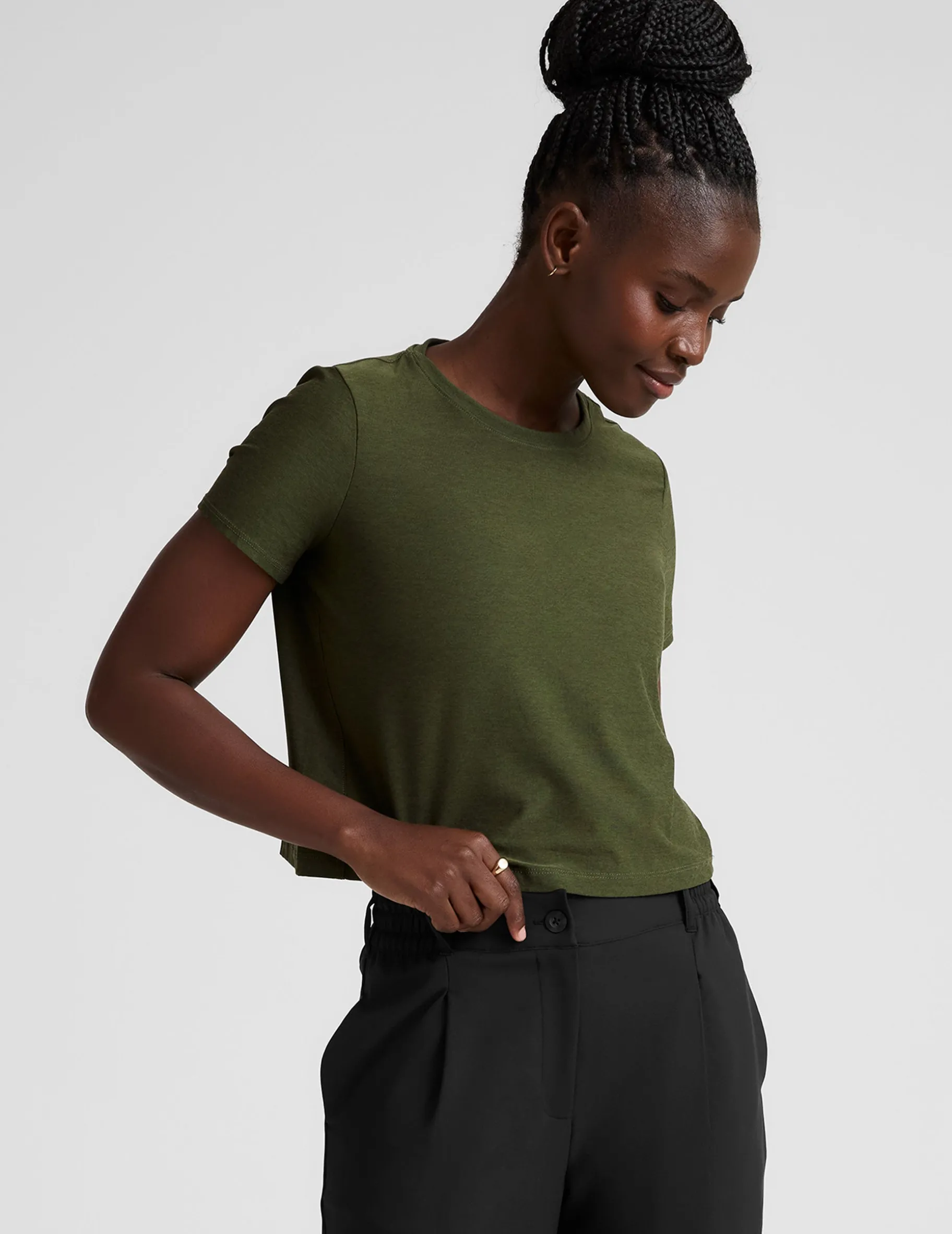 Featherweight Supreme Cropped Tee