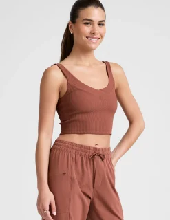 Impulse Ribbed Cropped Tank
