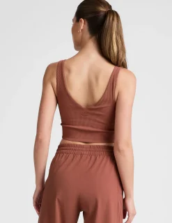 Impulse Ribbed Cropped Tank
