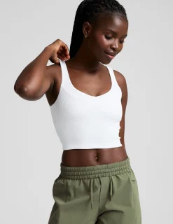 Impulse Ribbed Cropped Tank