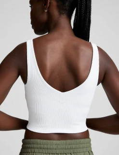 Impulse Ribbed Cropped Tank