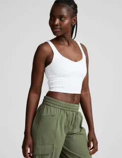 Impulse Ribbed Cropped Tank
