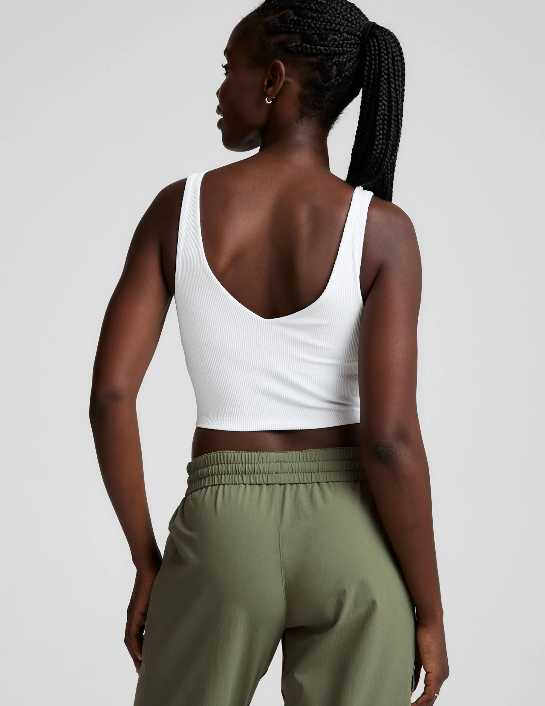 Impulse Ribbed Cropped Tank