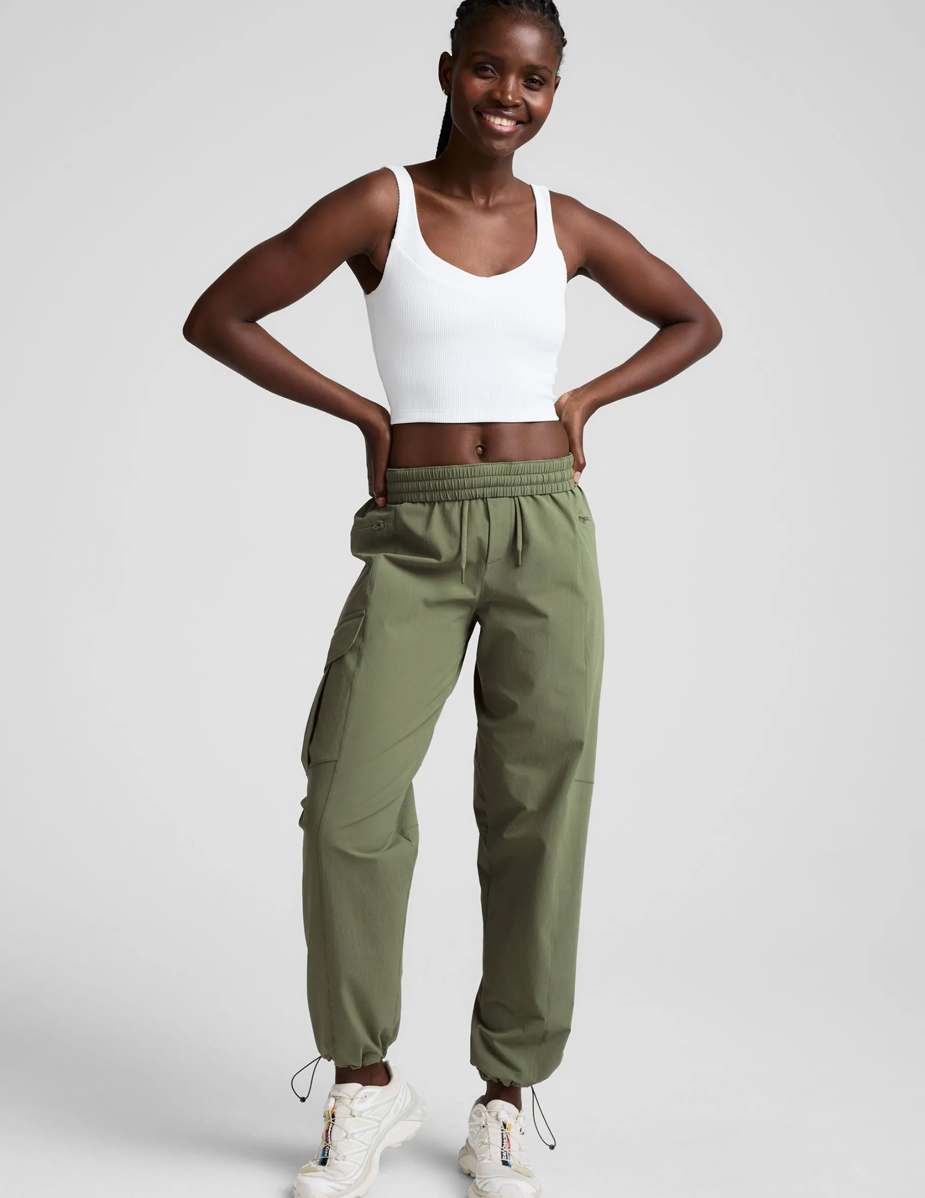 Impulse Ribbed Cropped Tank