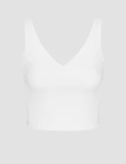 Impulse Ribbed Cropped Tank