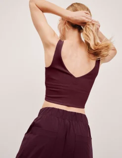 Impulse Ribbed Cropped Tank
