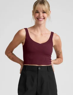Impulse Ribbed Cropped Tank