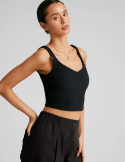 Impulse Ribbed Cropped Tank
