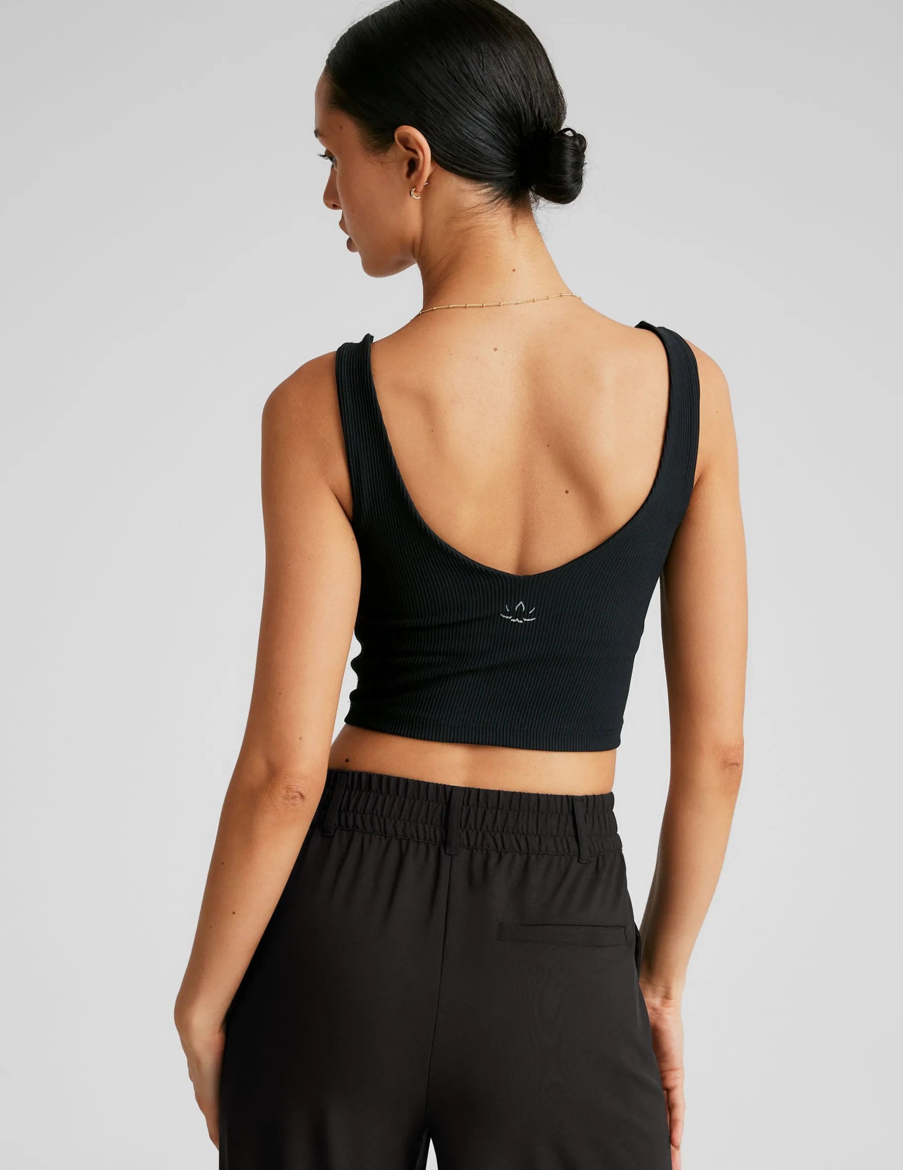Impulse Ribbed Cropped Tank