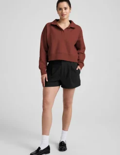 LuxeFleece Collared Sweatshirt