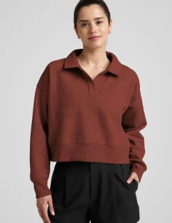 LuxeFleece Collared Sweatshirt