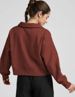 LuxeFleece Collared Sweatshirt