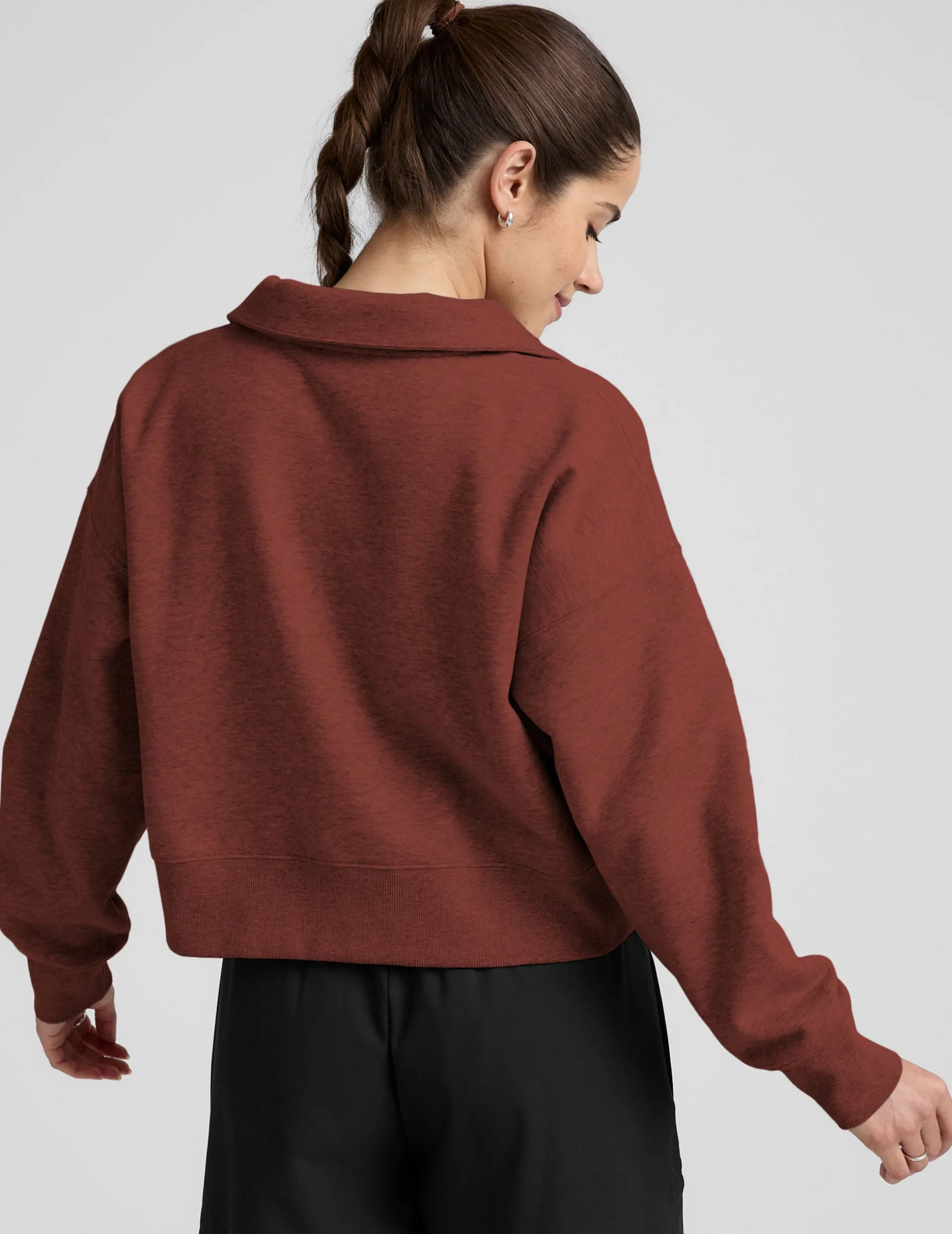 LuxeFleece Collared Sweatshirt
