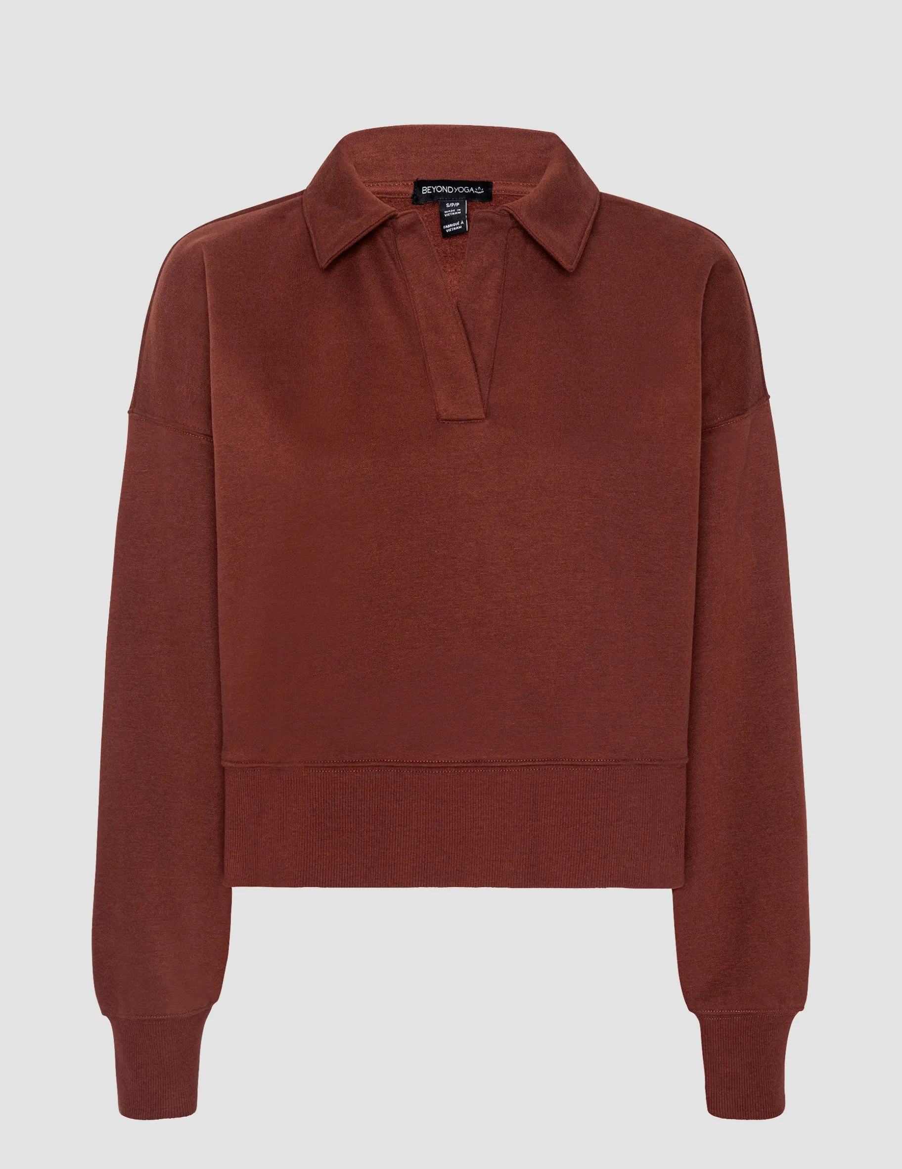LuxeFleece Collared Sweatshirt