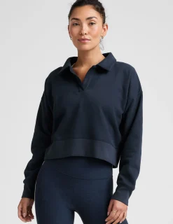 LuxeFleece Collared Sweatshirt