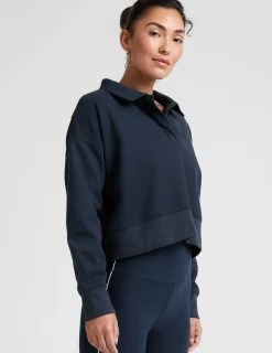 LuxeFleece Collared Sweatshirt