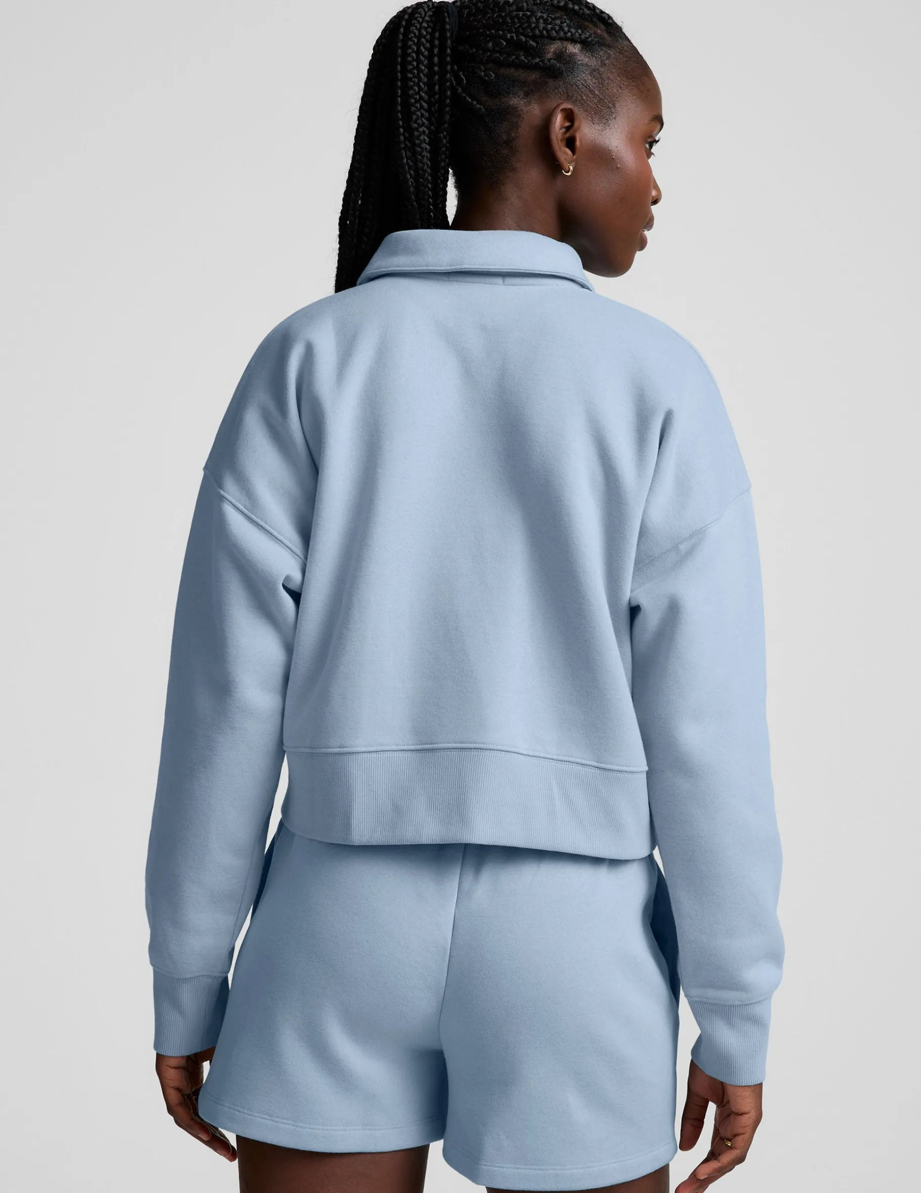 LuxeFleece Collared Sweatshirt