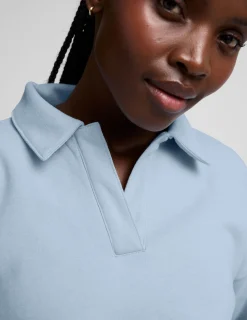 LuxeFleece Collared Sweatshirt