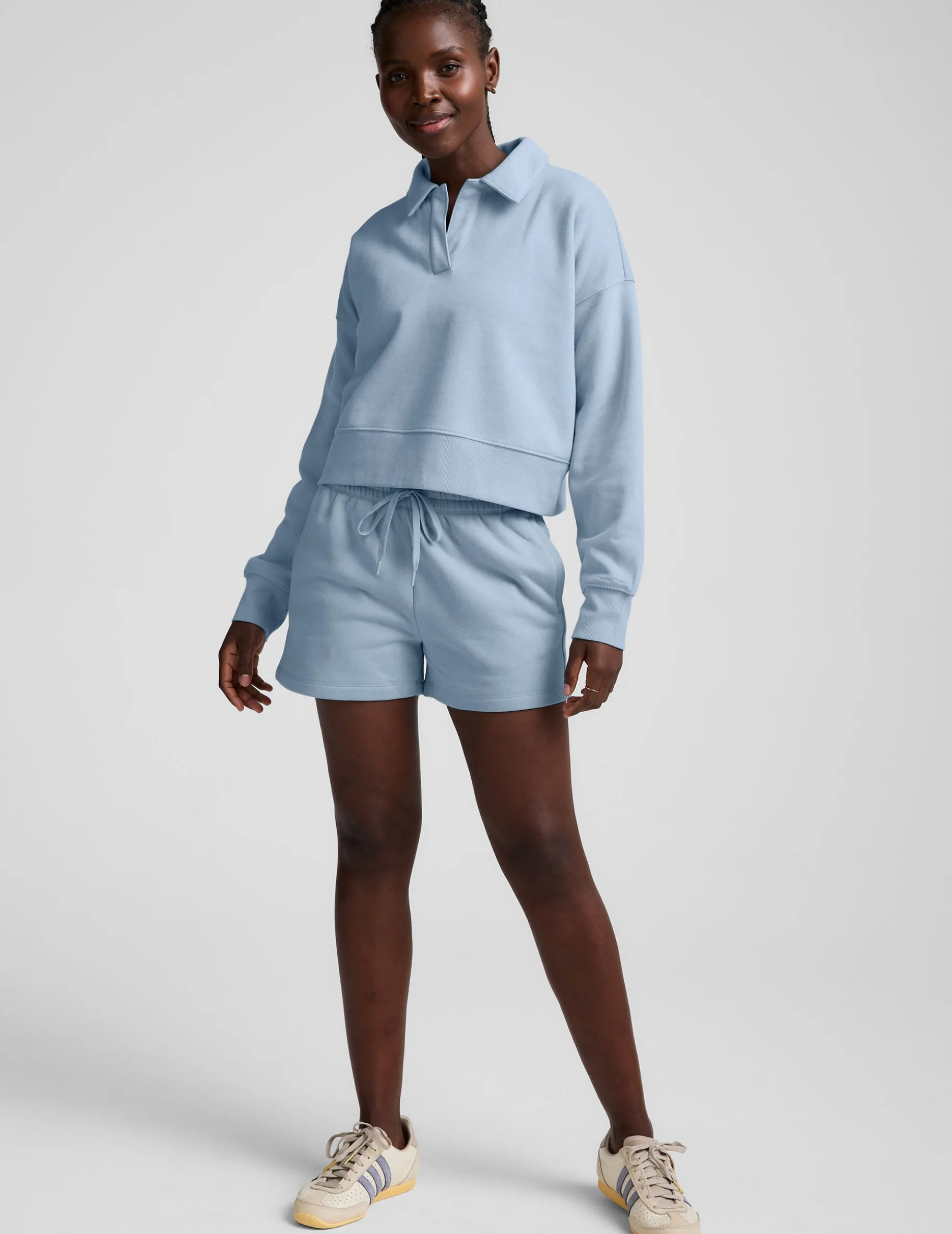 LuxeFleece Collared Sweatshirt
