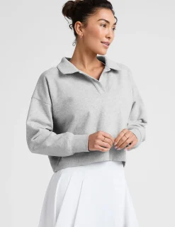 LuxeFleece Collared Sweatshirt