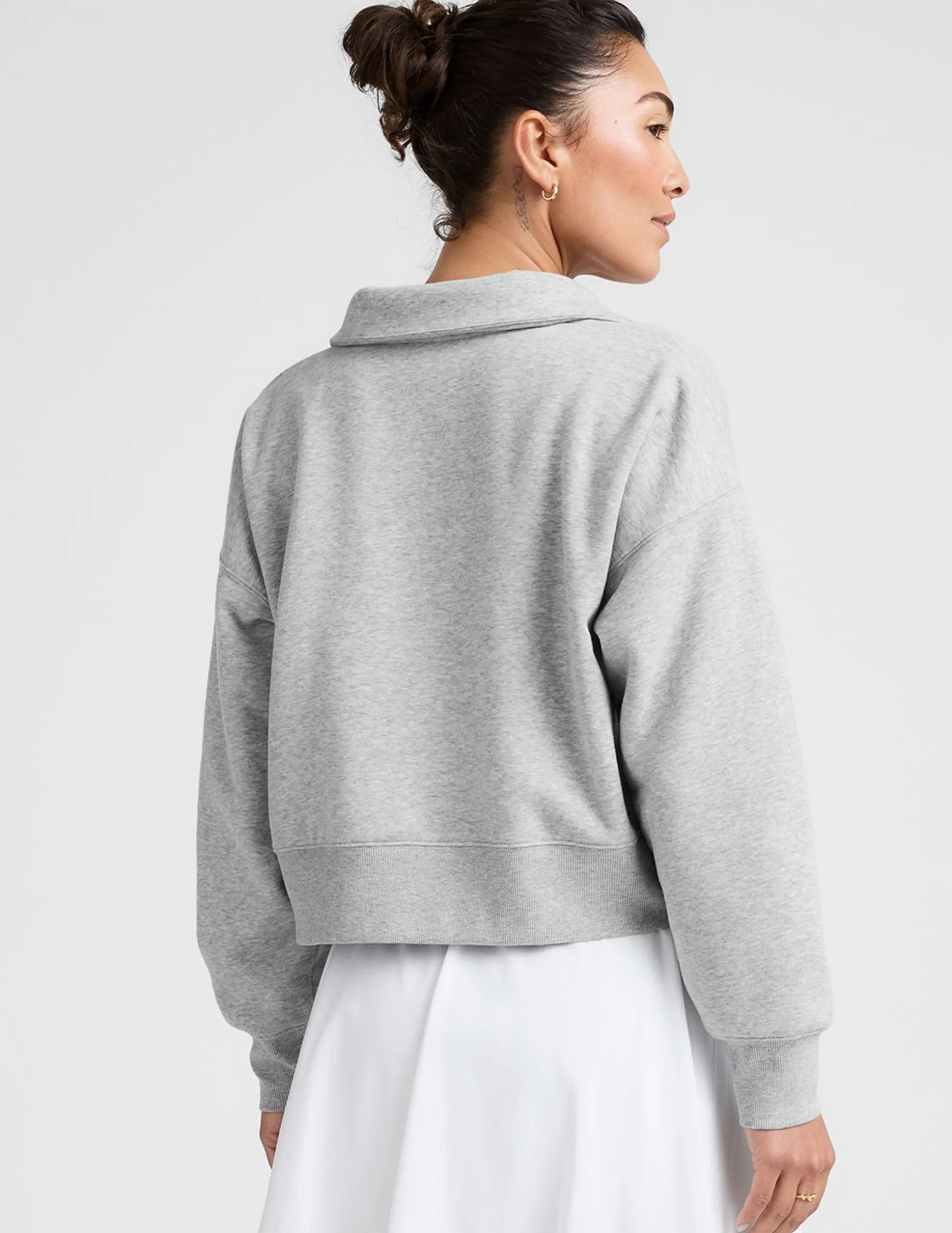 LuxeFleece Collared Sweatshirt