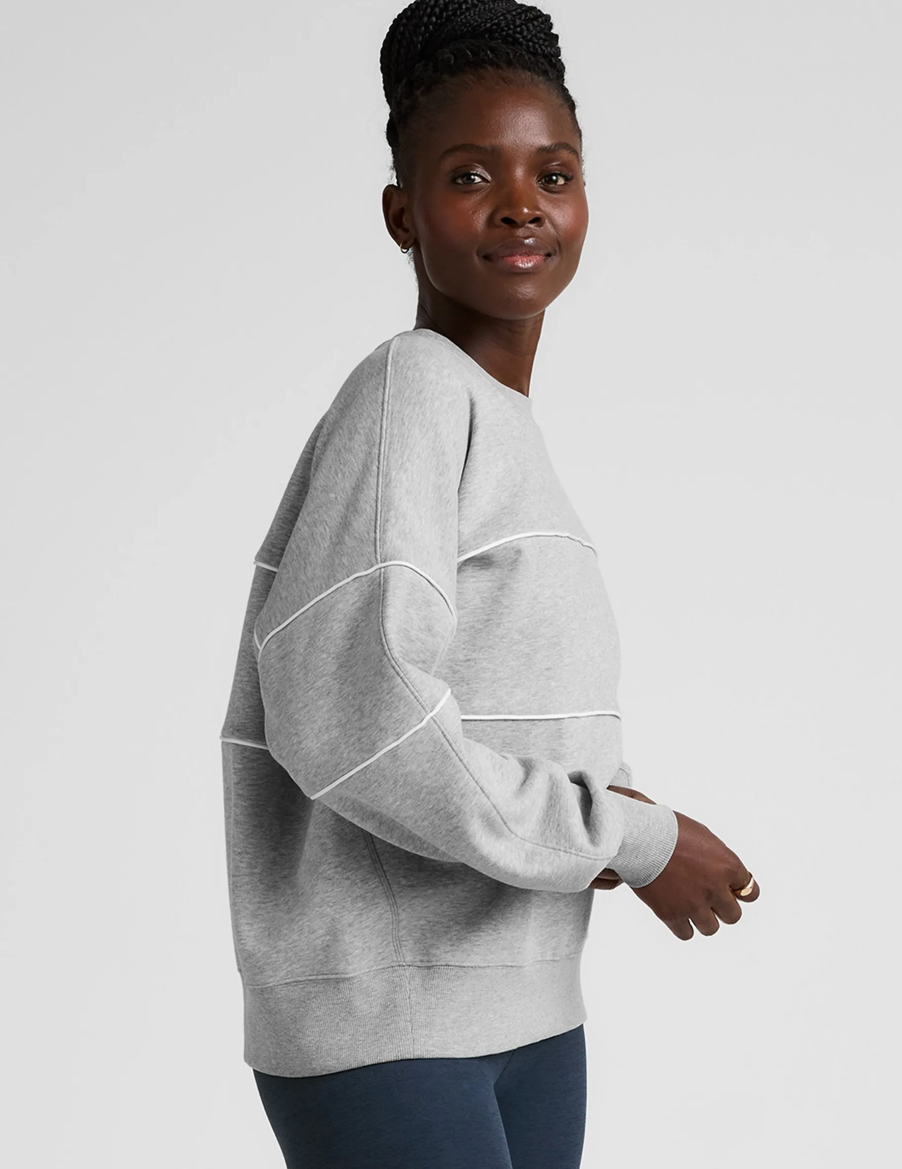 LuxeFleece Piper Oversized Sweatshirt