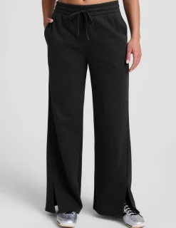 LuxeFleece Side Slit Wide Leg Pant