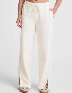 LuxeFleece Side Slit Wide Leg Pant