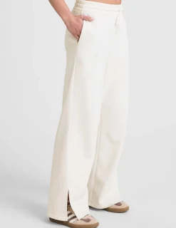 LuxeFleece Side Slit Wide Leg Pant