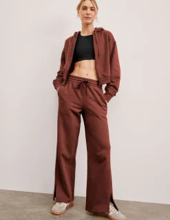 LuxeFleece Side Slit Wide Leg Pant