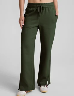 LuxeFleece Side Slit Wide Leg Pant